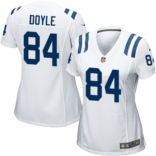 Women's Game Jack Doyle Nike Jersey White Road - #84 NFL Indianapolis Colts